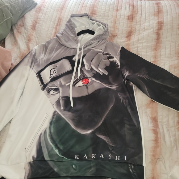 Anime Other - Mens Kakashi Graphic Hoodie Size Large NWOT
